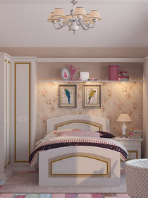 ¿Cómo es la decoración de una habitación de niña típica?
